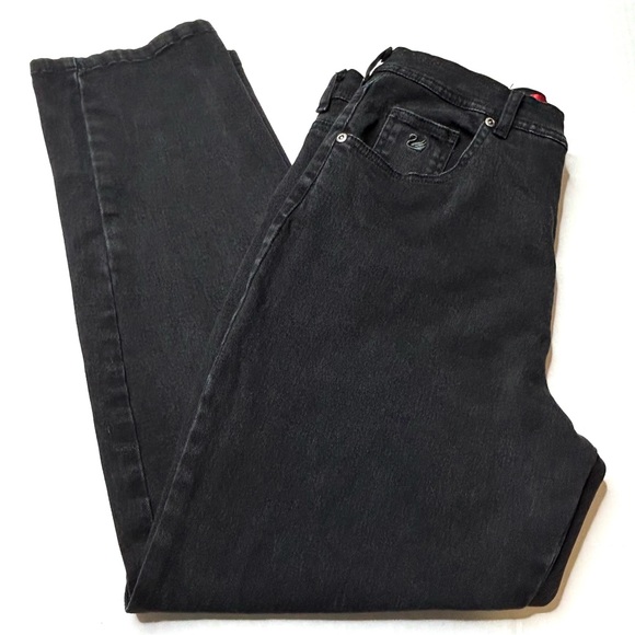 Gloria Vanderbilt Vintage 14 Short Faded Black Pant - Picture 3 of 15